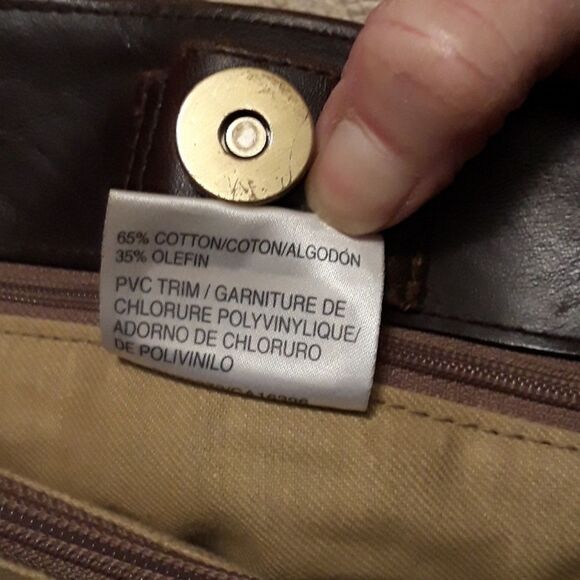 Liz Claiborne Tan and Brown Large Purse - Picture 5 of 5